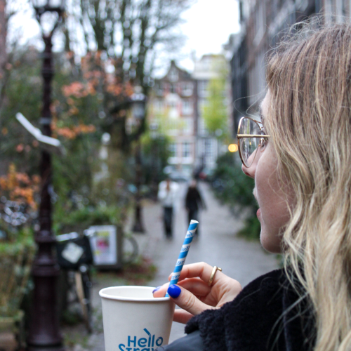 Branded Straw and Cup