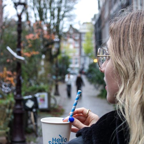 Branded Straw and Cup